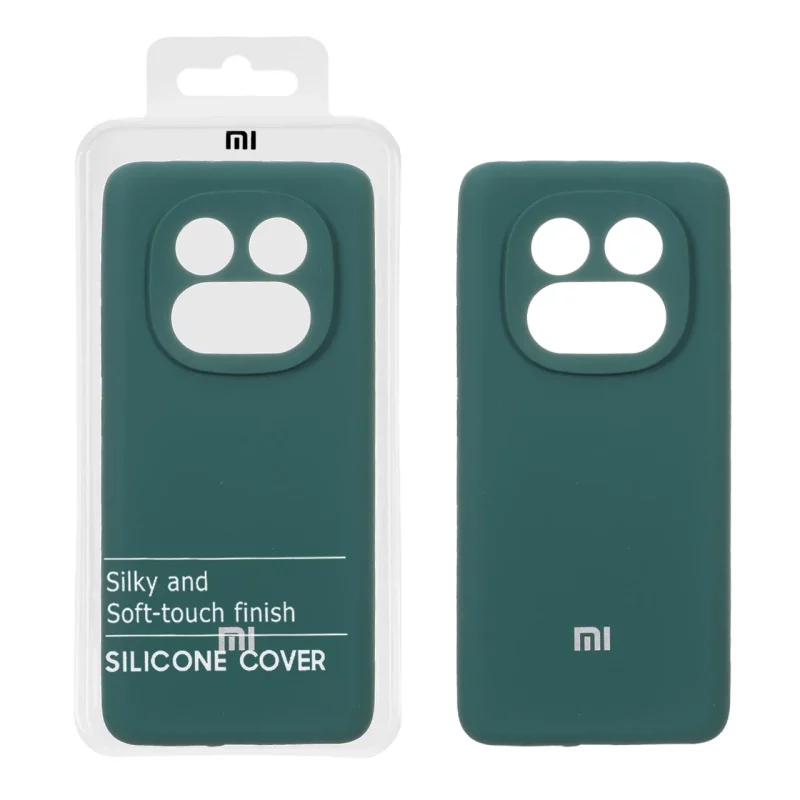 قاب سیلیکونی پاک کنی اورجینال درجه یک Xiaomi Redmi Note 14 Pro 5G / Redmi Note 14 Pro Plus 5G / Poco X7 5G - سبز (پک دار) - تصویر 2