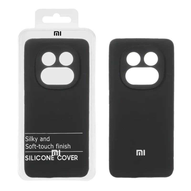 قاب سیلیکونی پاک کنی اورجینال درجه یک Xiaomi Redmi Note 14 Pro 5G / Redmi Note 14 Pro Plus 5G / Poco X7 5G - مشکی (پک دار) - تصویر 2