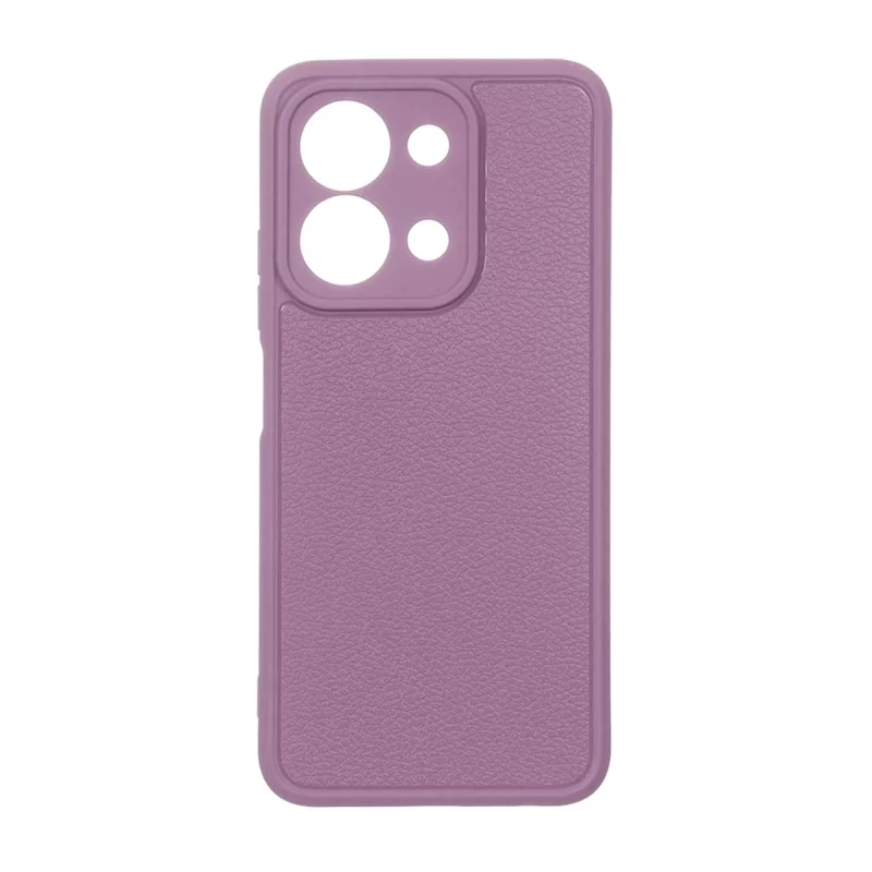 قاب Texture طرح چرم محافظ لنزدار Xiaomi Redmi 15C / Poco C85 - بنفش - تصویر 2