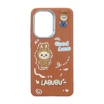 قاب Texture لنز سیلور Labubu مدل Xiaomi Poco X7 Pro - قهوه ای
