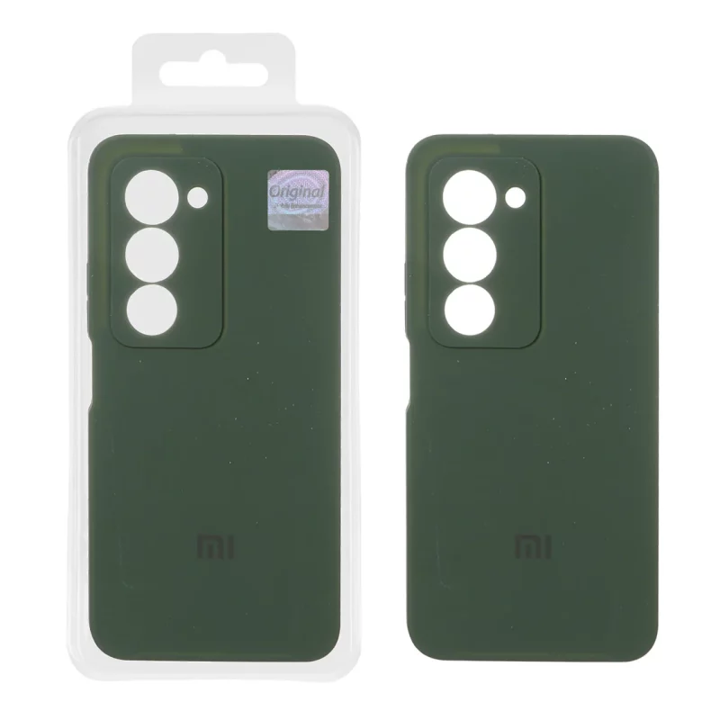 قاب سیلیکونی پاک کنی اورجینال Master Quality مدل Xiaomi Redmi 15 4G - سبز تیره (پک دار) - تصویر 2
