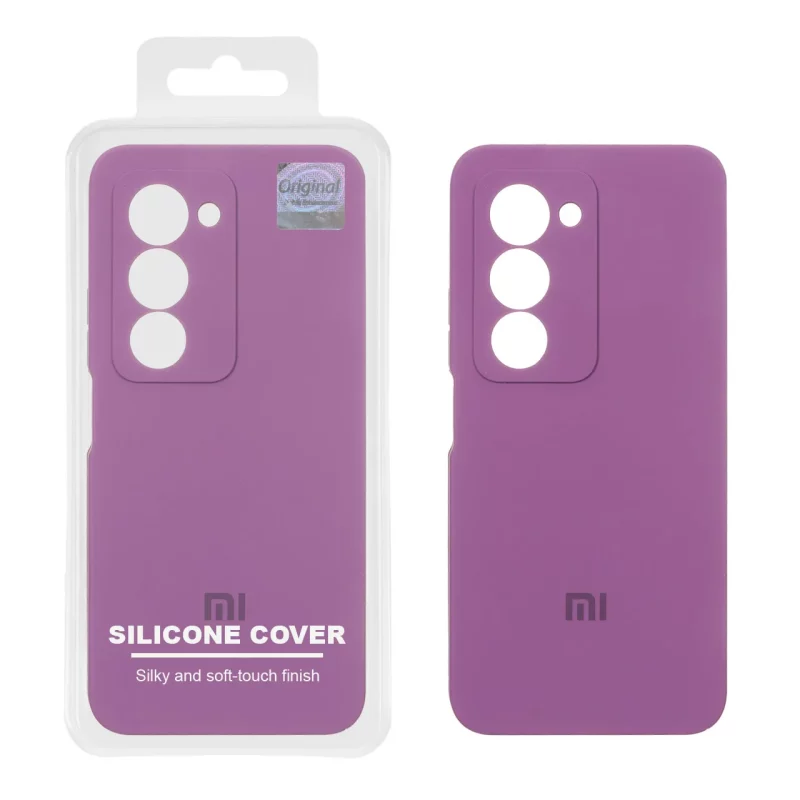 قاب سیلیکونی پاک کنی اورجینال Master Quality مدل Xiaomi Redmi 15 4G - ارغوانی (پک دار) - تصویر 2