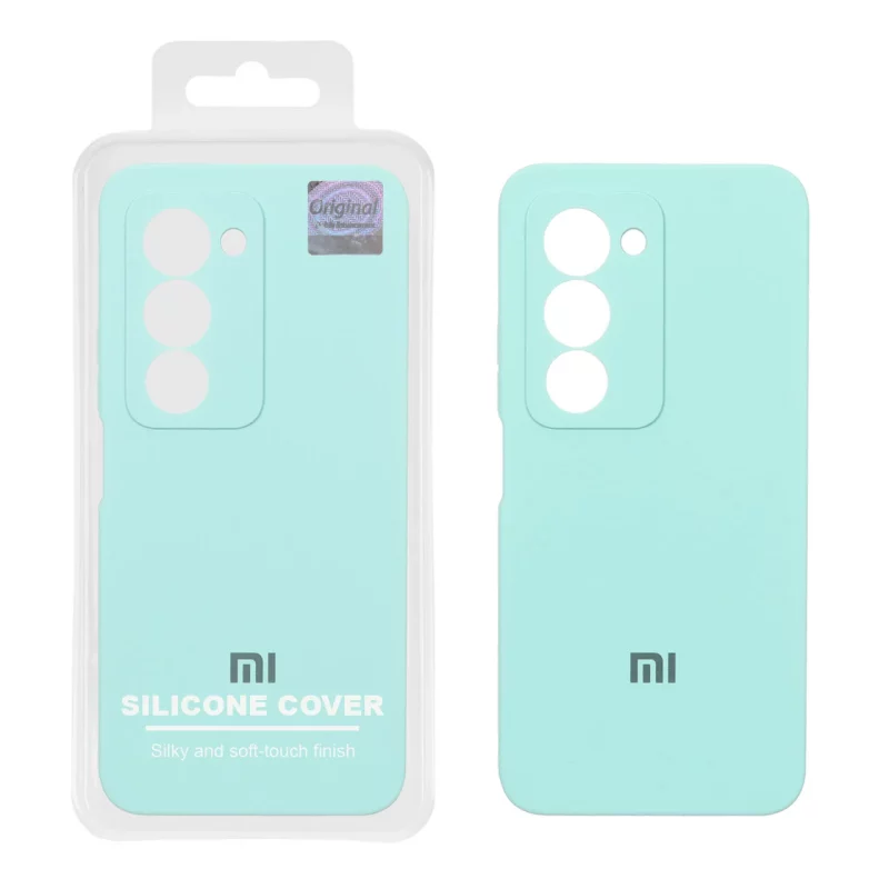 قاب سیلیکونی پاک کنی اورجینال Master Quality مدل Xiaomi Redmi 15 4G - سبزآبی (پک دار) - تصویر 2