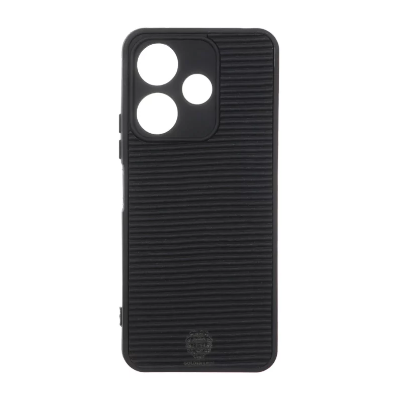 قاب Golden Lion شیاردار Xiaomi Redmi 13X / Redmi 13 4G / Poco M6 4G - مشکی کد 1 - تصویر 2