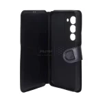 کیف موبایل چرمی مگنتی محافظ لنزدار Xiaomi Redmi 15 4G - سرمه ای - تصویر 3