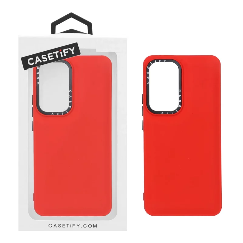 قاب casetify پافر ساده Xiaomi Mi 12T / Mi 12T Pro / Redmi K50 - قرمز (پک دار) - تصویر 2