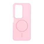 قاب دو لایه مات طرح مگ سیف Xiaomi Redmi 15 4G - صورتی