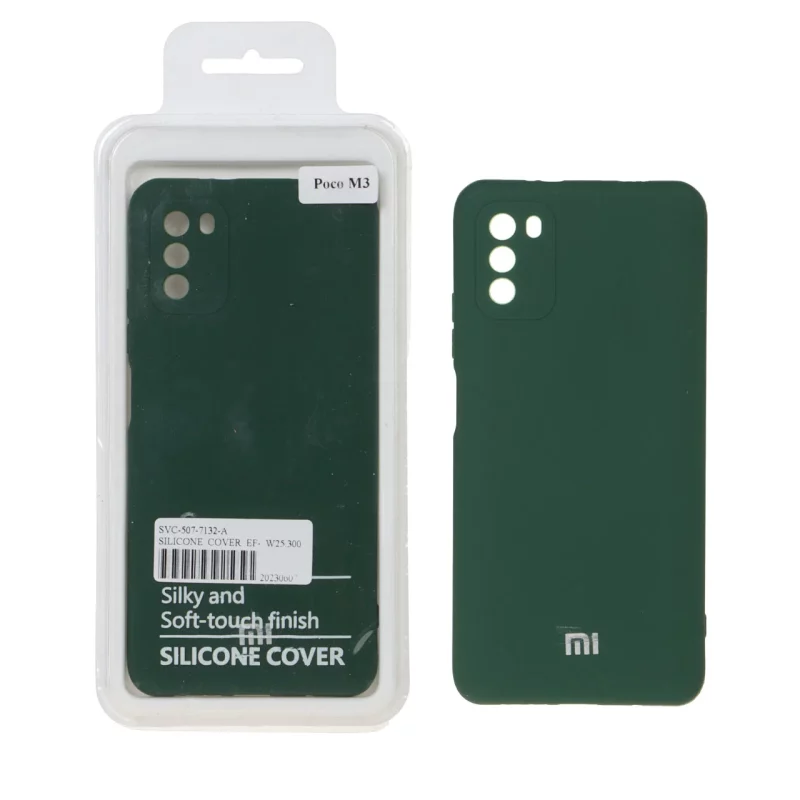 قاب نیو سیلیکون محافظ لنزدار RFF مدل Xiaomi Poco M3 - سبز (پک دار) - تصویر 2
