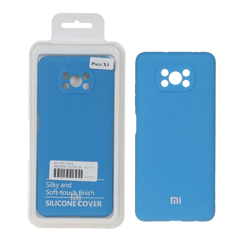قاب نیو سیلیکون محافظ لنزدار RFF مدل Xiaomi Poco X3 / Poco X3 Pro / Poco X3 NFC - آبی (پک دار) - تصویر 2