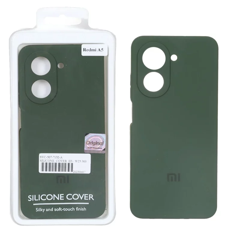 قاب سیلیکونی پاک کنی اورجینال Master Quality مدل Xiaomi Redmi A5 / Poco C71 - سبز ارتشی (پک دار) - تصویر 2