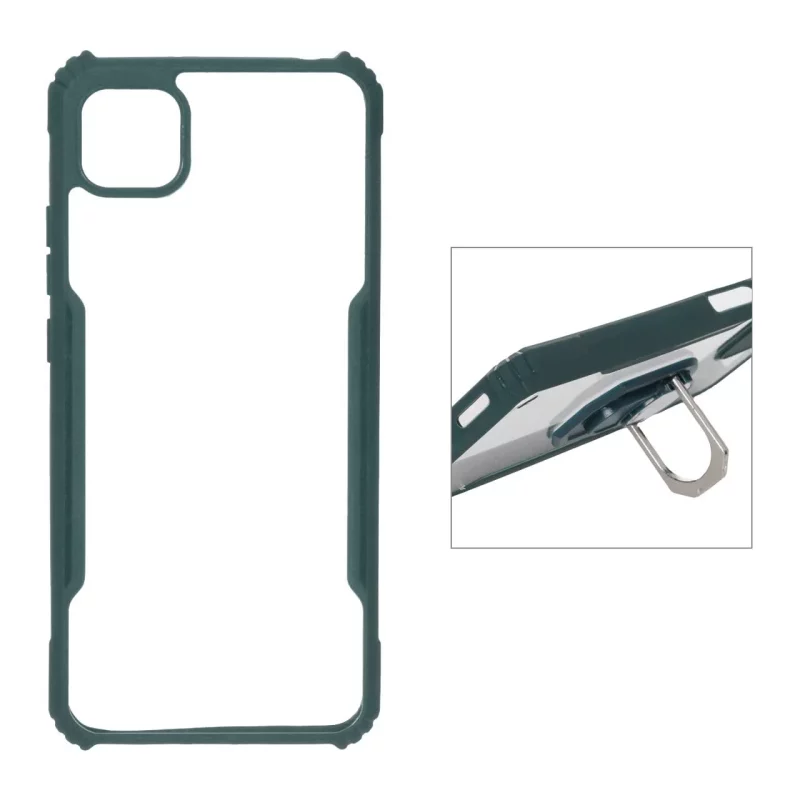قاب New Case ایربگ دار هولدر انگشتی Xiaomi Poco C3 - سبز - تصویر 2