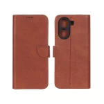 کیف چرمی موبایل مگنتی محافظ لنزدار Xiaomi Poco X7 Pro - قهوه ای