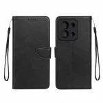 کیف چرمی موبایل مگنتی محافظ لنزدار Xiaomi Redmi 15C / Poco C85 - مشکی