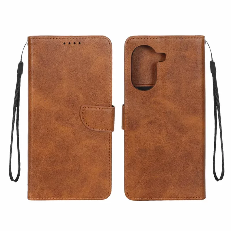 کیف چرمی موبایل مگنتی Xiaomi Poco X7 Pro - عسلی - تصویر 2