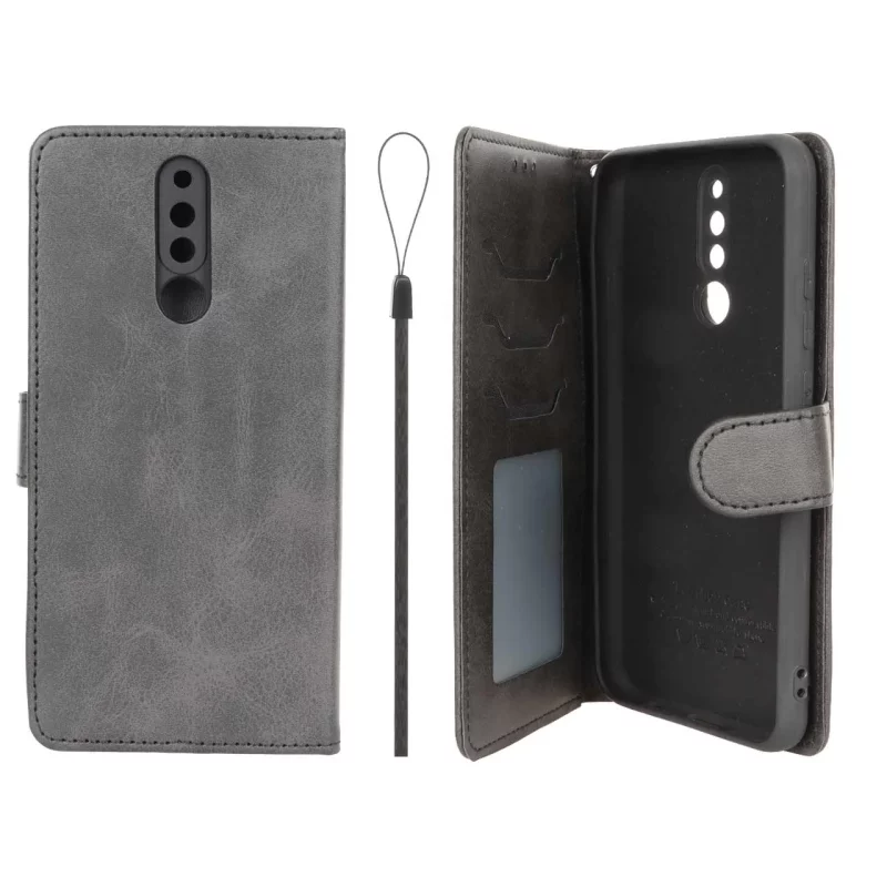 کیف موبایل مگنتی درجه یک داخل خز MNC Plus مدل Xiaomi Redmi 8 - مشکی - تصویر 2