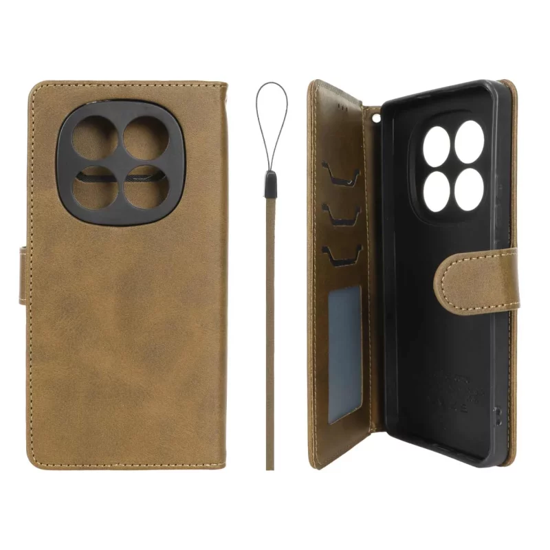 کیف موبایل مگنتی درجه یک داخل خز MNC Plus مدل Xiaomi Redmi Note 14 Pro 5G / Redmi Note 14 Pro Plus 5G / Poco X7 5G - سبز زیتونی - تصویر 2