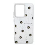 قاب شفاف ژله ای Flower محافظ لنز کروم Xiaomi Poco X7 Pro