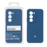 قاب سیلیکونی پاک کنی اورجینال درجه یک Xiaomi Redmi 15 4G - آبی کاربنی (پک دار)