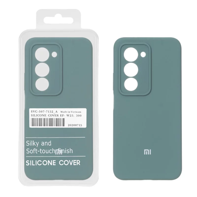 قاب سیلیکونی پاک کنی اورجینال درجه یک Xiaomi Redmi 15 4G - سبز (پک دار) - تصویر 2
