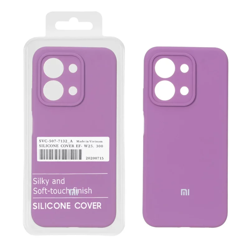 قاب سیلیکونی پاک کنی اورجینال درجه یک Xiaomi Redmi 15C / Poco C85 - ارغوانی (پک دار) - تصویر 2