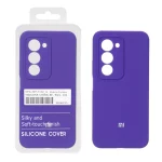 قاب سیلیکونی پاک کنی اورجینال درجه یک Xiaomi Redmi 15 4G - بنفش تیره (پک دار)