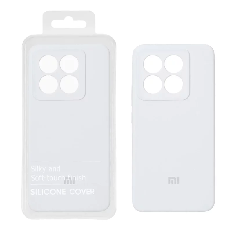 قاب سیلیکونی پاک کنی اورجینال درجه یک Xiaomi Mi 14T / Mi 14T Pro - سفید (پک دار) - NTC - تصویر 2