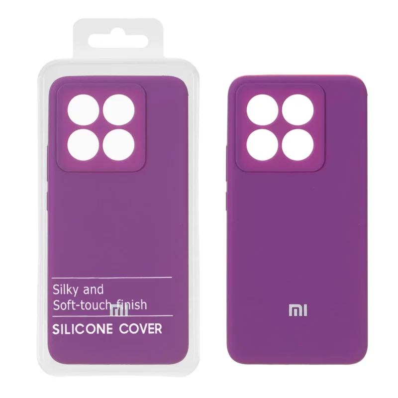 قاب سیلیکونی پاک کنی اورجینال درجه یک Xiaomi Mi 14T / Mi 14T Pro - ارغوانی (پک دار) - NTC - تصویر 2