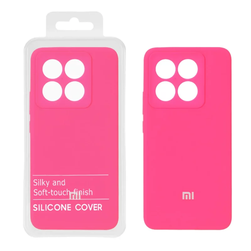 قاب سیلیکونی پاک کنی اورجینال درجه یک Xiaomi Mi 14T / Mi 14T Pro - صورتی فانتزی (پک دار) - NTC - تصویر 2