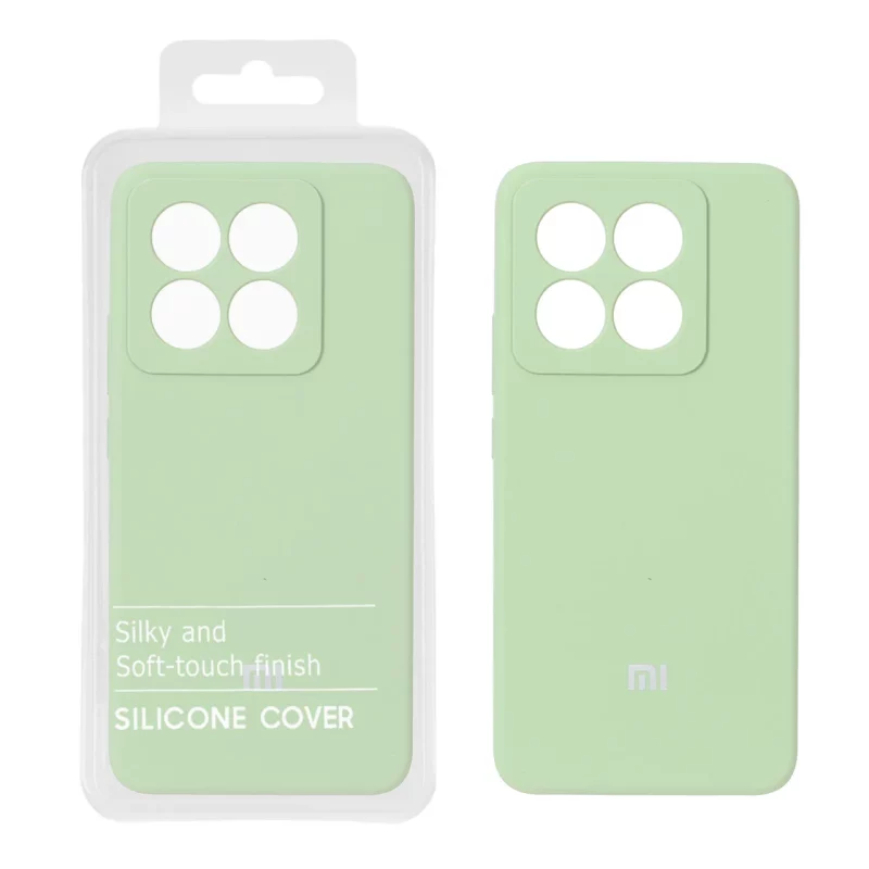 قاب سیلیکونی پاک کنی اورجینال درجه یک Xiaomi Mi 14T / Mi 14T Pro - سبز مغز پسته ای (پک دار) - NTC - تصویر 2