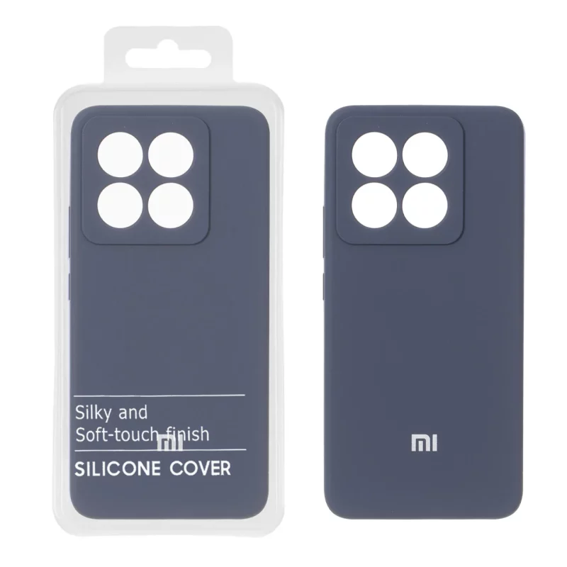 قاب سیلیکونی پاک کنی اورجینال درجه یک Xiaomi Mi 14T / Mi 14T Pro - سرمه ای تیره (پک دار) - NTC - تصویر 2