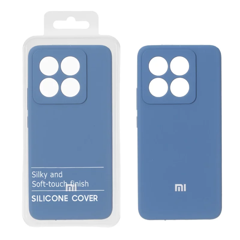 قاب سیلیکونی پاک کنی اورجینال درجه یک Xiaomi Mi 14T / Mi 14T Pro - آبی تیره (پک دار) - NTC - تصویر 2