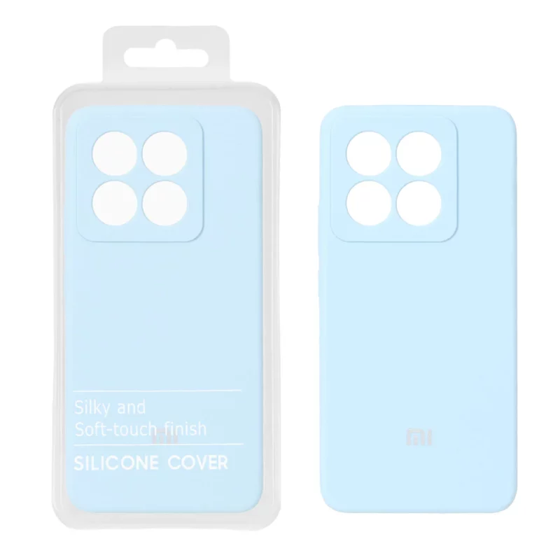 قاب سیلیکونی پاک کنی اورجینال درجه یک Xiaomi Mi 14T / Mi 14T Pro - آبی آسمانی (پک دار) - NTC - تصویر 2