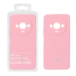 قاب سیلیکونی پاک کنی اورجینال درجه یک Xiaomi Redmi A3 / A3x / Poco C61 - صورتی (پک دار) - NTC