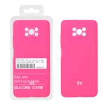 قاب سیلیکونی پاک کنی اورجینال درجه یک Xiaomi Poco X3 / Poco X3 Pro / Poco X3 NFC - صورتی فانتزی (پک دار) - NTC