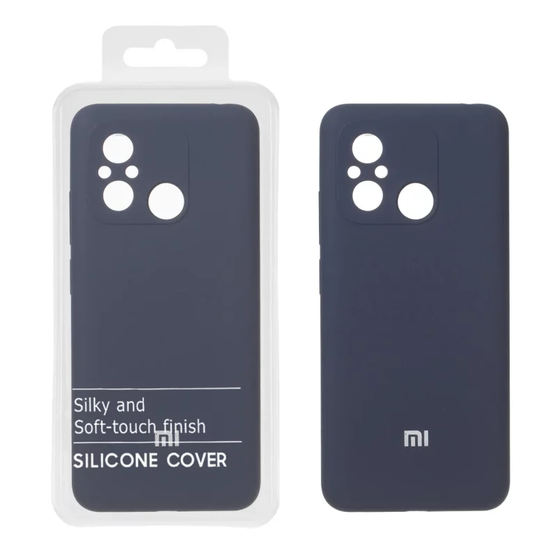 قاب سیلیکونی پاک کنی اورجینال درجه یک Xiaomi Redmi 12C / Redmi 11A / Poco C55 - سرمه ای تیره (پک دار) - NTC - تصویر 2
