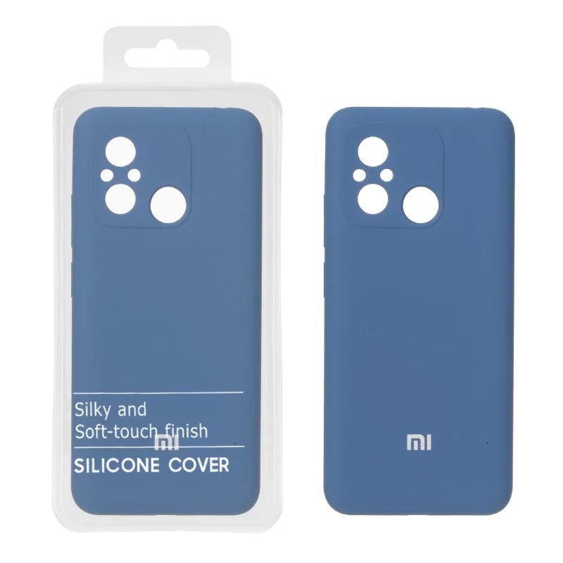 قاب سیلیکونی پاک کنی اورجینال درجه یک Xiaomi Redmi 12C / Redmi 11A / Poco C55 - آبی تیره (پک دار) - NTC - تصویر 2