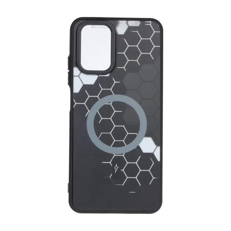 قاب Hexagon طرح مگ سیف Xiaomi Redmi Note 10 4G / Redmi Note 10S / Poco M5S - سفید - تصویر 2