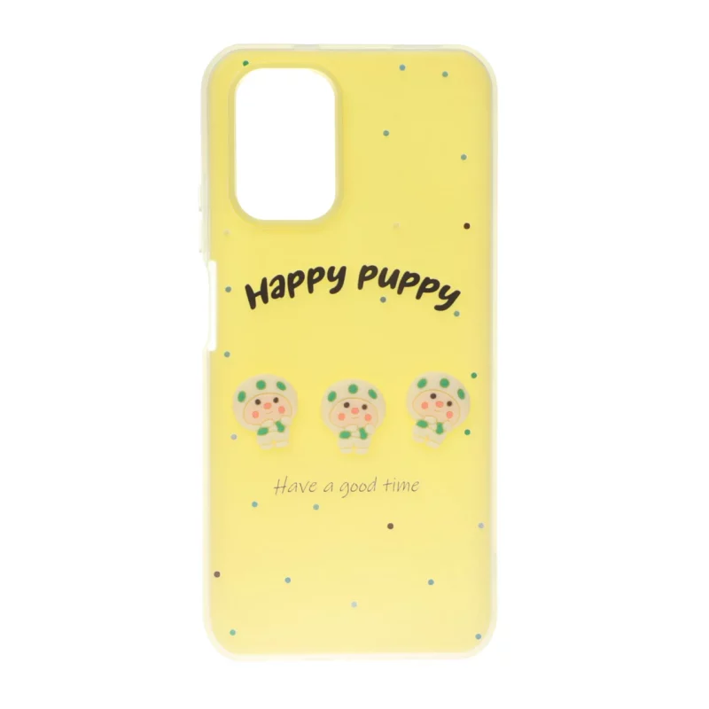 قاب Puppy دو لایه عروسک برجسته Xiaomi Redmi Note 10 4G / Redmi Note 10S / Poco M5S - زرد - تصویر 2