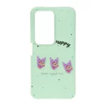 قاب Puppy دو لایه عروسک برجسته Xiaomi Redmi 15 4G - سبز