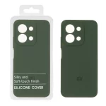 قاب سیلیکونی پاک کنی اورجینال Master Quality مدل Xiaomi Redmi 15C / Poco C85 - سبز ارتشی (پک دار)