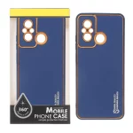 قاب My Case چرمی Leather Sheath مدل Xiaomi Redmi 12C / Redmi 11A / Poco C55 - آبی (پک دار)