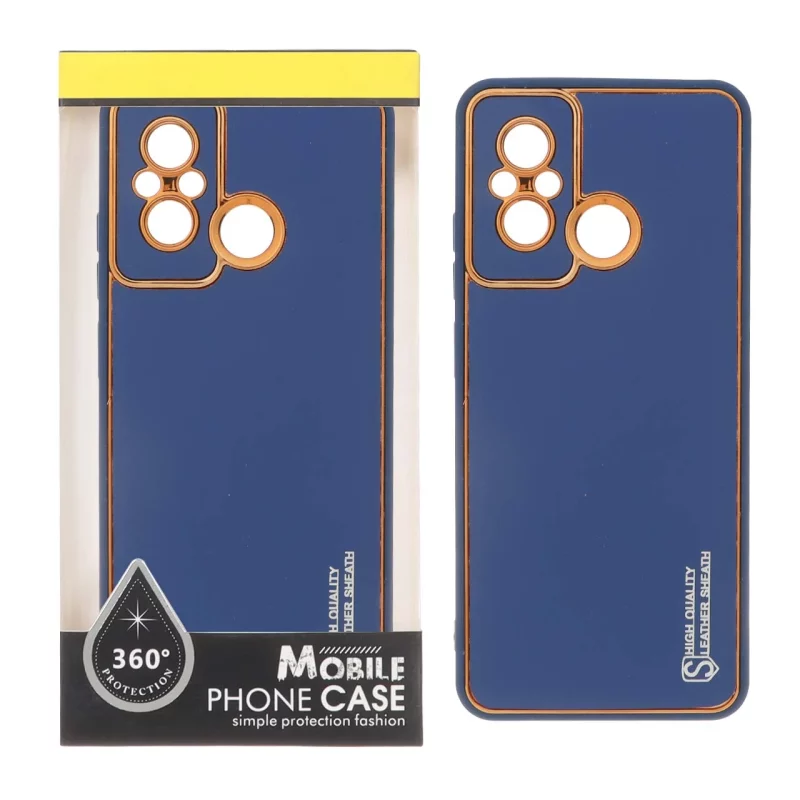 قاب My Case چرمی Leather Sheath مدل Xiaomi Redmi 12C / Redmi 11A / Poco C55 - آبی (پک دار) - تصویر 2