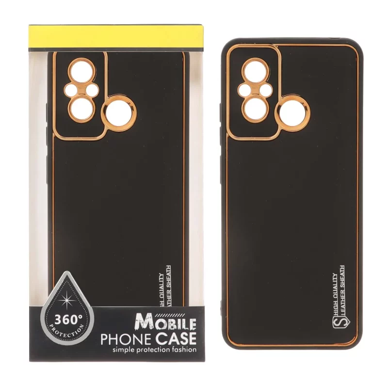قاب My Case چرمی Leather Sheath مدل Xiaomi Redmi 12C / Redmi 11A / Poco C55 - مشکی (پک دار) - تصویر 2