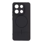 قاب شطرنجی طرح مگ سیف محافظ لنزدار Xiaomi Redmi Note 13 4G - مشکی
