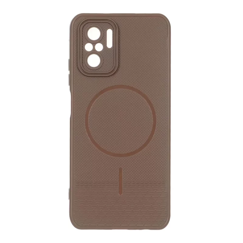 قاب شطرنجی طرح مگ سیف محافظ لنزدار Xiaomi Redmi Note 10 4G / Redmi Note 10S / Poco M5S - قهوه ای - تصویر 2
