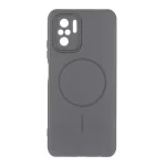 قاب شطرنجی طرح مگ سیف محافظ لنزدار Xiaomi Redmi Note 10 4G / Redmi Note 10S / Poco M5S - خاکستری