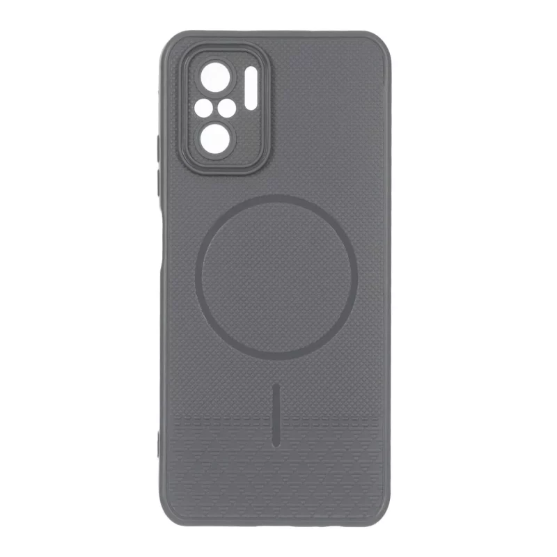 قاب شطرنجی طرح مگ سیف محافظ لنزدار Xiaomi Redmi Note 10 4G / Redmi Note 10S / Poco M5S - خاکستری - تصویر 2