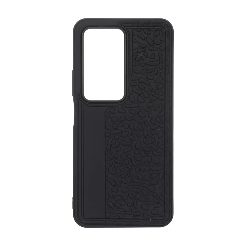 قاب طرح چرم سنگی Xiaomi Redmi 15 4G - مشکی - تصویر 2