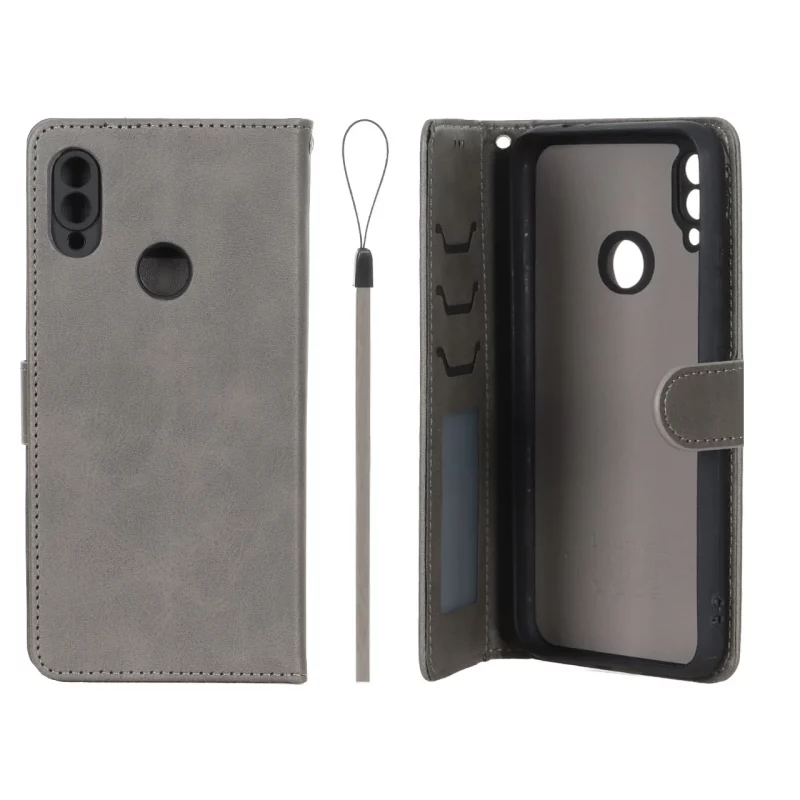 کیف موبایل مگنتی درجه یک داخل خز MNC Plus مدل Xiaomi Redmi Note 7 / Note 7 Pro / Note 7s - خاکستری - تصویر 2