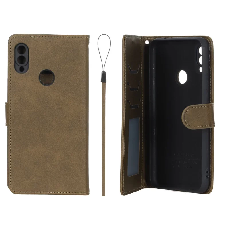کیف موبایل مگنتی درجه یک داخل خز MNC Plus مدل Xiaomi Redmi Note 7 / Note 7 Pro / Note 7s - سبز زیتونی - تصویر 2